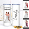 Bridesmaid Proposal Gift Maid Of Honor Personalized Skinny Tumbler