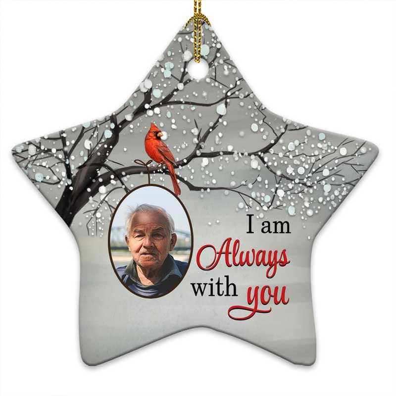 Always With You Blossom Tree Memorial Personalized Star Ornament