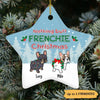 French Bulldog Nothing Butt Frenchie Christmas Personalized Star Ornament