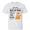 Best Cat Mom Dad Fluffy Cat Personalized Shirt