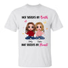 Butterflies Doll Besties Sisters By Heart Personalized Shirt