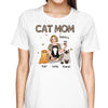 Cat Mom Leopard Pretty Girl Personalized Shirt