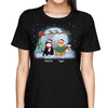 Cats In Christmas Moonlight Personalized Shirt