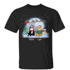 Cats In Christmas Moonlight Personalized Shirt