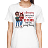 Chibi Couple Annoying Each Other Personalized Shirt
