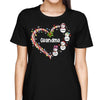 Christmas Mom Grandma Heart Snowman Personalized Shirt