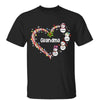 Christmas Mom Grandma Heart Snowman Personalized Shirt