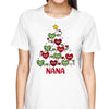 Christmas Tree Mom Grandma Heart Personalized Shirt