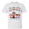 Colorful Life Is Better With My Grandkids Doll Style Personalized Shirt