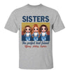 Cool Doll Sisters Siblings Perfect Best Friends Retro Personalized Shirt