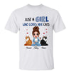 Denim Doll Girl Loves Cats Personalized Shirt