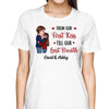 Doll Couple Kissing First Kiss Last Breath Gift Personalized Shirt