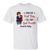 Doll Couple Kissing First Kiss Last Breath Gift Personalized Shirt