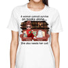 Doll Girl Reading Books Coffee And Cats Personalized Shirt