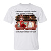 Doll Girl Reading Books Coffee And Cats Personalized Shirt