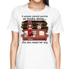 Doll Girl Reading Books On Sofa With Dogs Personalized Shirt