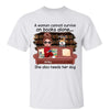 Doll Girl Reading Books On Sofa With Dogs Personalized Shirt