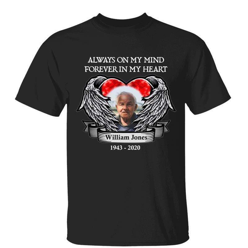 Forever In My Heart Memorial Family Photo Personalized Shirt