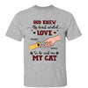 God Sent Me My Cats Red Plaid Personalized Shirt