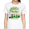 Grandma Mom Lucky Charm Peeking Kids Personalized Shirt