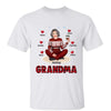 Grandma Mom Sitting Kids Name Personalized Shirt