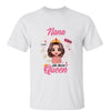 Grandma Title Above Queen Doll Personalized Shirt