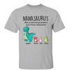 Grandmasaurus And Kids Personalized Shirt