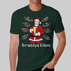 Grandpa Claus Candy Cane Christmas Personalized Shirt