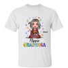 Hippie Grandma Doll Woman Sitting Personalized Shirt