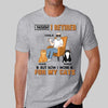 I Thought I Retired Work For Cats Old Man Sitting Personalized Shirt