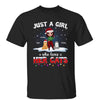 Just A Girl Who Loves Her Cats Christmas Personalized Shirt