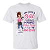 Just A Girl Who Makes Other Girls Feel Awesome Hair Dresser Gift Personalized Shirt