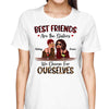 Leopard Checkered Fashion Besties Personalized Shirt