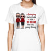Old Young Doll Couple Annoying Each Other Personalized Shirt