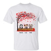 Peeking Dogs Under Heart Tree Personalized Shirt