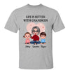 Pink Heart Doll Grandma Better With Grandkids Personalized Shirt