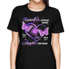 Purple Butterflies Heart Memorial Personalized Shirt