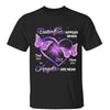 Purple Butterflies Heart Memorial Personalized Shirt