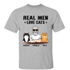 Real Men Love Cats Fluffy Personalized Shirt