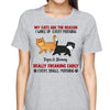 Reason I Wake Up Early Walking Fluffy Cats Personalized Shirt