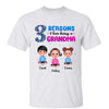 Reasons I Love Being Grandma Doll Kids Personalized Shirt