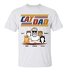 Retro Line Cat Dad Personalized Shirt