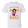 Rock Two Titles Mom Grandma Sassy Woman Personalized Shirt [NOT REAL GLITTER]