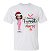 Santa‘s Favorite Doll Nurse Personalized Shirt