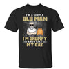 Simple Old Man Like Cats Personalized Shirt