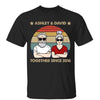 Together Since Retro Couple Gift Personalized Shirt