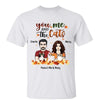 You Me And The Cats Fall Season Couple Personalized Shirt