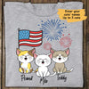 4th Of July Personalized Cat Shirt