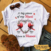A Big Piece Of My Heart Lives In Heaven Cardinals Memorial Personalized Shirt