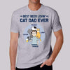 Best Beer Lovin' Cat Dad Chibi Personalized Shirt